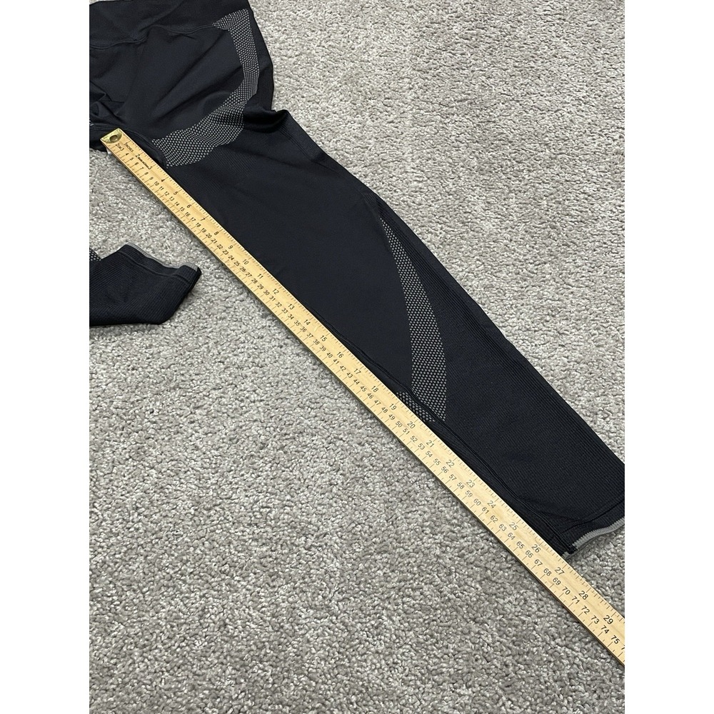 PINK‎ ACTIVE Victoria's Secret Leggings Women's M Black Pink Seamless Ankle Yoga - Picture 6 of 7